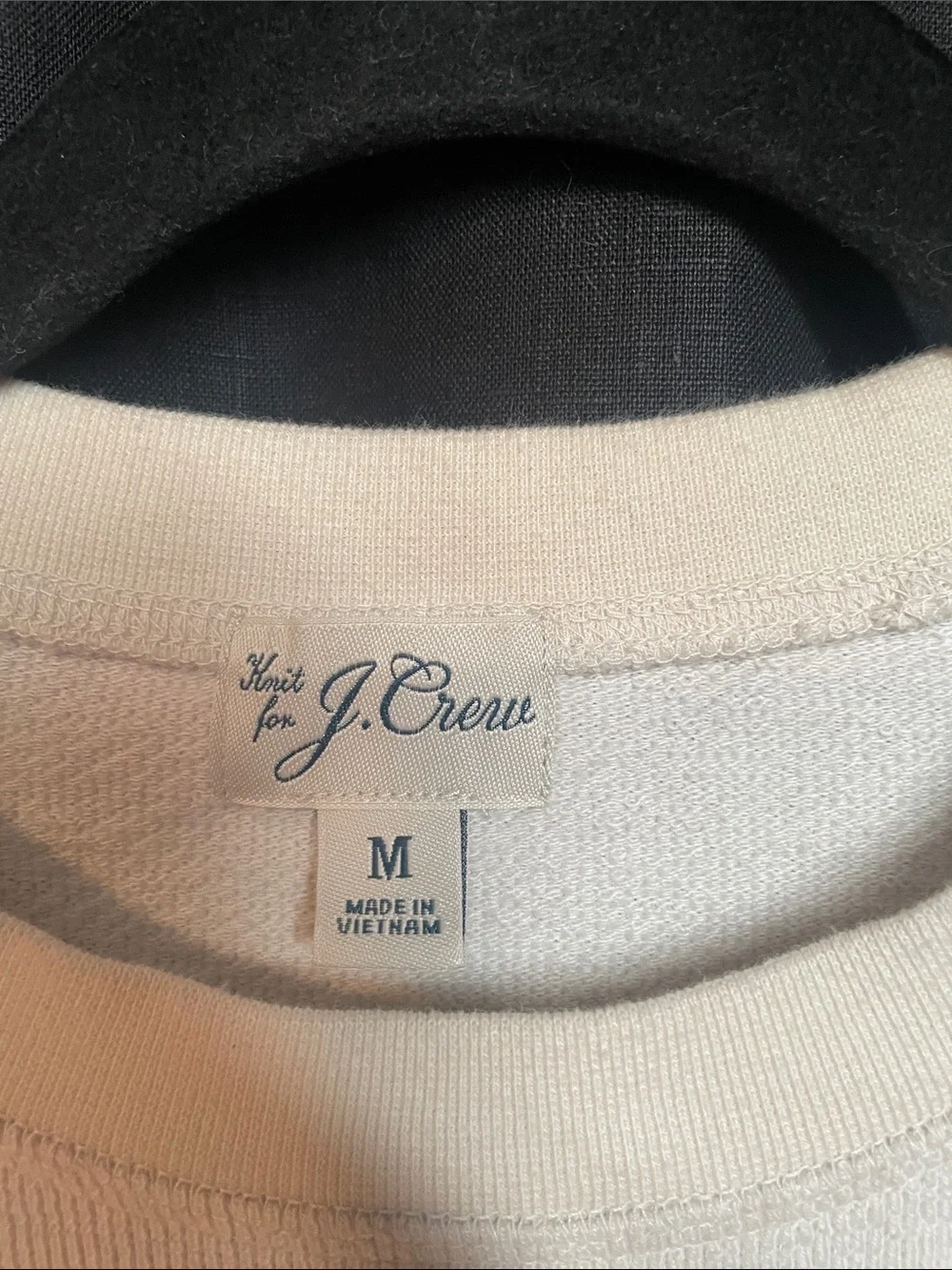 J. Crew Men’s Cream Crewneck Pullover